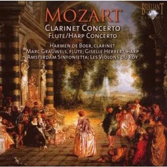CLARINET & FLUTE, HARP CONCERTO/ HARMEN DE BOER, MARC GRAUWELS, GISELLE HERBERT