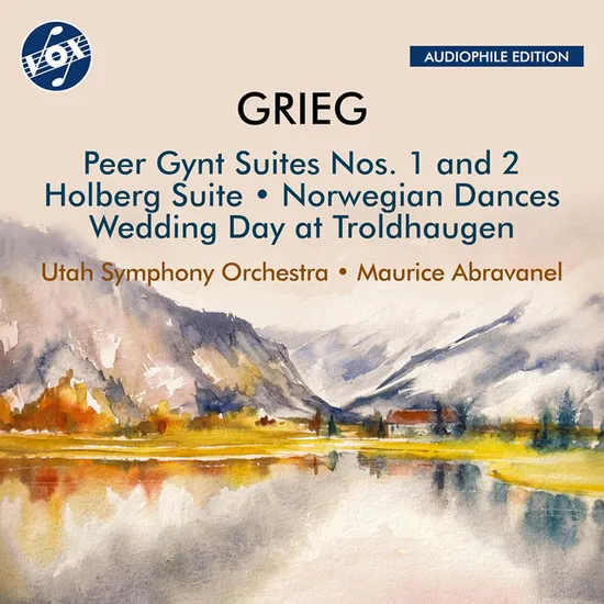 PEER GYNT SUITES NOS.1 AND 2, HOLBERG SUITE/ MAURICE ABRAVANEL [그리그: 페르귄트, 홀베르그 모음곡과 노르웨이 춤곡 외 - 모리스 아브라바넬]
