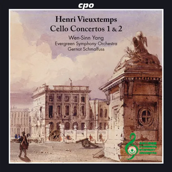 CELLO CONCERTOS 1 & 2/ WEN-SINN YANG, GERNOT SCHMALFUSS [비외탕: 첼로 협주곡, 카프리치오 <파가니니에게 바치는 오마주>]