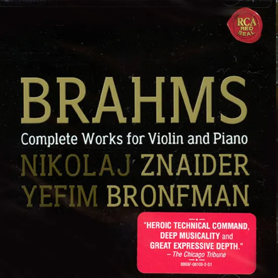 COMPLETE WORKS FOR VIOLIN AND PIANO/ NIKOLAJ ZNAIDER/ YEFIM BRONFMAN