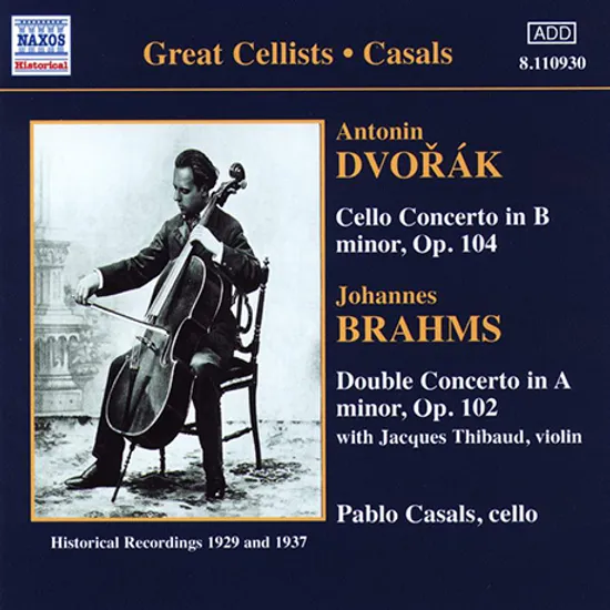 CELLO CONCERTO & DOUBLE CONCERTO/ PABLO CASALS, ALFRED CORTOT, GEORGE SZELL [드보르작: 첼로 협주곡 & 브람스: 이중 협주곡 - 파블로 카잘스]