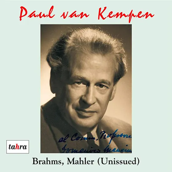 BRAHMS, MAHLER(UNISSUED)/ WILHELM KEMPFF, PAUL VAN KEMPEN [브람스: 피아노 협주곡, 차이코프스키: 로미오와 줄리엣, 말러: 교향곡 1번 실황 - 파울 반 켐펜]