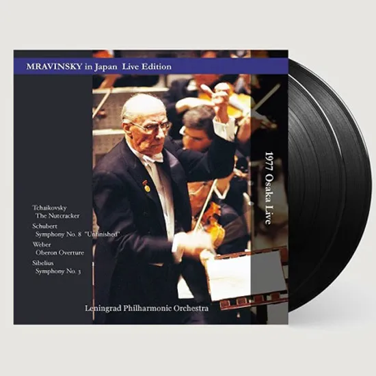 YEVGENY MRAVINSKY IN JAPAN: TCHAIKOVSKY, SCHUBERT, WEBER, SIBELIUS [180G LP] [므라빈스키 일본 라이브 에디션 1977: 차이코프스키 호두까기 인형 , 슈베르트 미완성 교향곡, 시벨리우스 교향곡 3번] [한정반]
