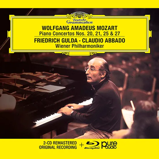 PIANO CONCERTOS NOS.20, 21, 25 & 27/ FRIEDRICH GULDA, CLUDIAO ABBADO [2CD+BDA] [모차르트: 피아노 협주곡 - 굴다, 아바도]