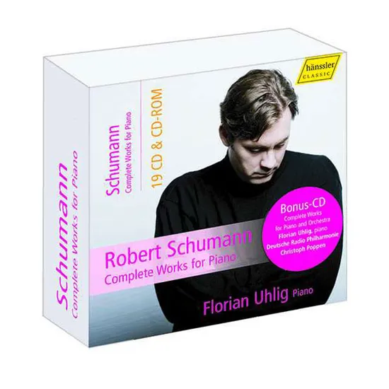 COMPLETE WORKS FOR PIANO/ FLORIAN UHLIG [슈만: 피아노 작품 전집 - 플로리안 우흘리크
] [19CD+CD ROM]