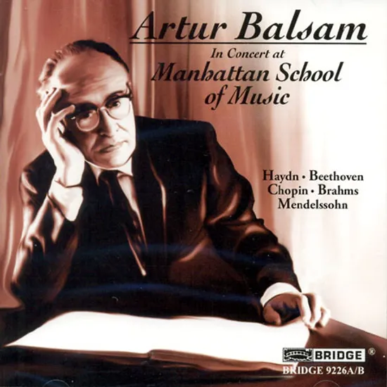 IN CONCERT AT MANHATTAN SCHOOL OF MUSIC/ ARTUR BALSAM