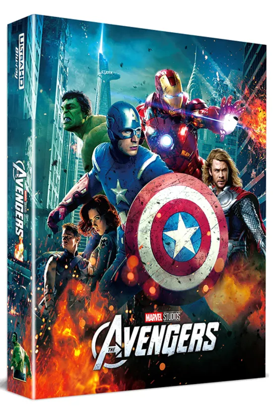 어벤져스 4K UHD+3D+BD [A1 풀슬립 스틸북 한정판] [THE AVENGERS]