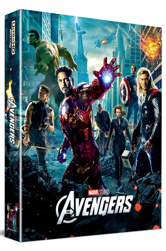 어벤져스 4K UHD+BD [A2 풀슬립 스틸북 한정판] [THE AVENGERS]