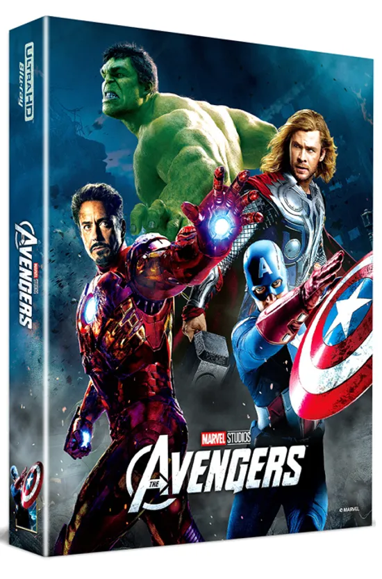 어벤져스 4K UHD+BD [B2 렌티큘러 풀슬립 스틸북 한정판] [THE AVENGERS]