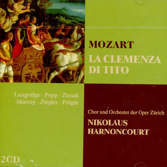 LA CLEMENZA DI TITO/ NIKOLAUS HARNONCOURT [THE TELDEC OPERA COLLECTION]