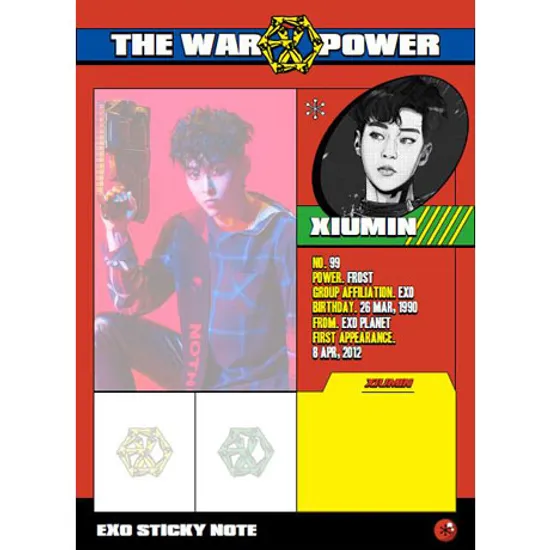 스티키노트 [XIUMIN] [THE WAR: THE POWER OF MUSIC]