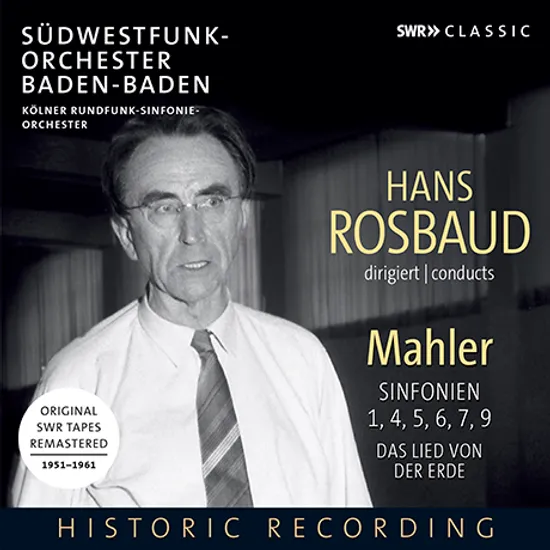 SYMPHONIES 1, 4, 5, 6, 7, 9 ”DAS LIED VON DER ERDE”/ HANS ROSBAUD [말러: 교향곡 1, 4, 5, 6, 7, 9번 <대지의 노래> - 한스 로즈바우트]