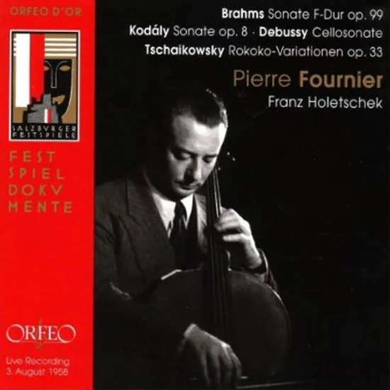 CELLO SONATAS [피에르 푸르니에: 잘츠부르크 음악제 리사이틀 1958]