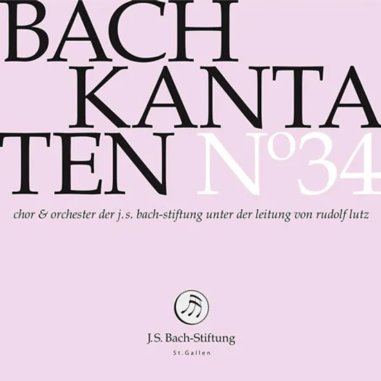 KANTATEN NO.34/ RUDOLF LUTZ [바흐: 칸타타 34집 - 루돌프 루츠]