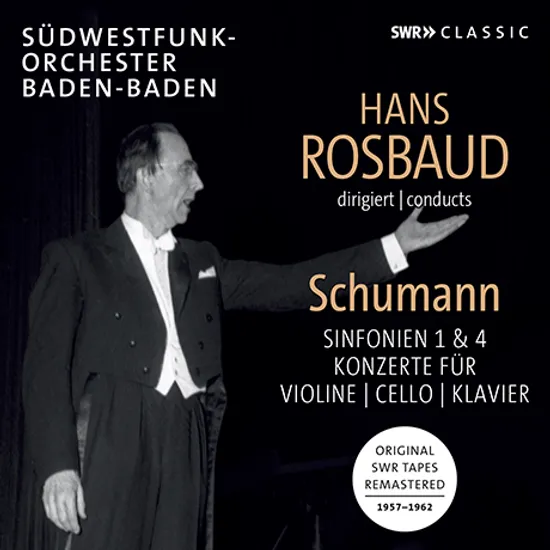SYMPHONIES NOS.1 & 4, VIOLIN, CELLO, PIANO CONCERTOS/ HANS ROSBAUD [슈만: 교향곡 1 & 4번, 바이올린, 첼로, 피아노 협주곡 - 한스 로즈바우트]
