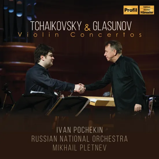 VIOLIN CONCERTOS/ IVAN POCHEKIN, MIKHAIL PLETNEV [차이코프스키, 글라주노프: 바이올린 협주곡 - 포셰킨, 플레트네프]