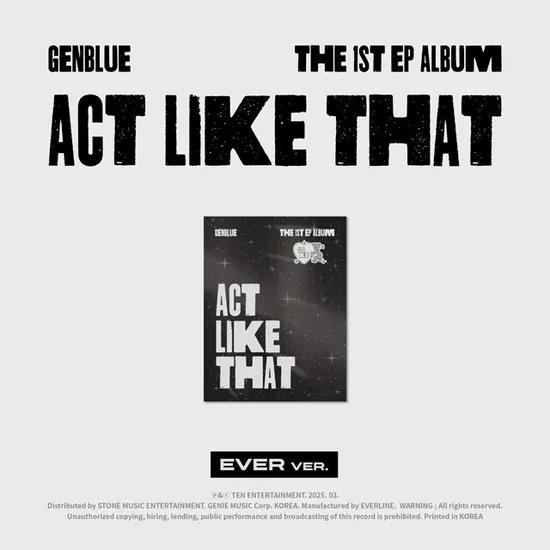 ACT LIKE THAT [미니 1집] [EVER MUSIC VER]