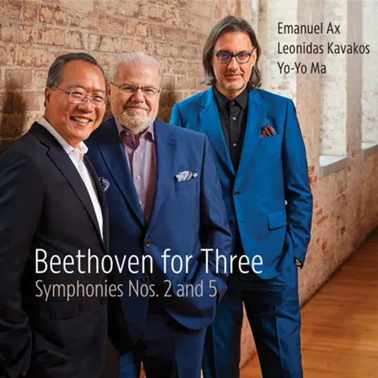 BEETHOVEN FOR THREE: SYMPHONIES NOS.2 AND 5/ EMANUEL AX, LEONIDAS KAVAKOS, YO-YO MA [베토벤: 교향곡 2, 5번 트리오 앨범 - 요요마, 레오니다스 카바코스, 엠마뉴엘 엑스]