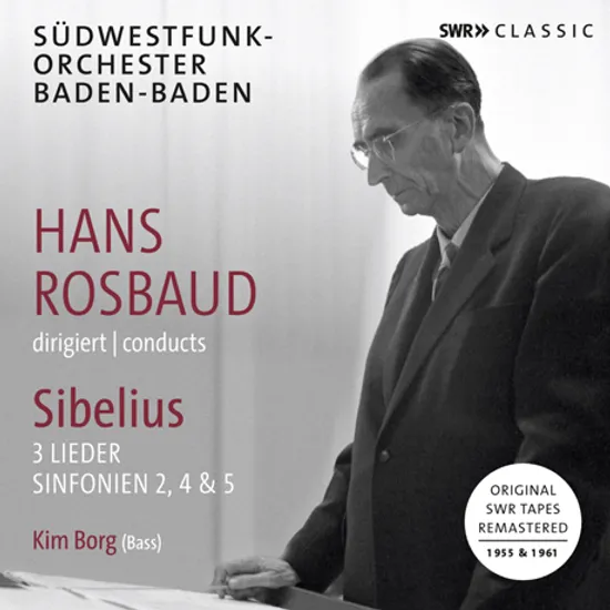 SINFONIEN 2, 4 & 5/ HANS ROSBAUD [시벨리우스: 교향곡 2, 4, 5번, 세 곡의 가곡 - 한스 로즈바우트]