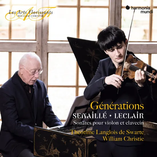 GENERATIONS: VIOLIN SONATAS/ THEOTIME LANGLOIS DE SWARTE, WILLIAM CHRISTIE [한 세대: 르클레르 & 세나이에 : 바이올린 소나타 - 스와르테, 크리스티]
