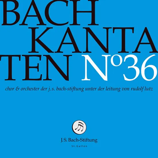 KANTATEN NO.36/ RUDOLF LUTZ [바흐: 칸타타 36집 - 루돌프 루츠]
