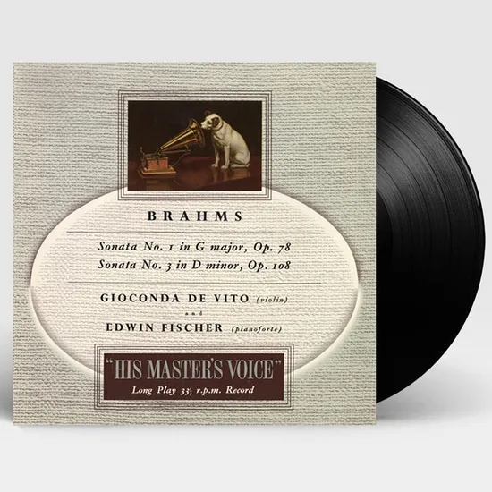 VIOLIN SONATA NO.1 & NO. 3/ GIOCONDA DE VITO, EDWIN FISCHER [브람스: 바이올린 소나타 1번과 3번 - 지오콘다 데 비토, 에드윈 피셔] [LP]