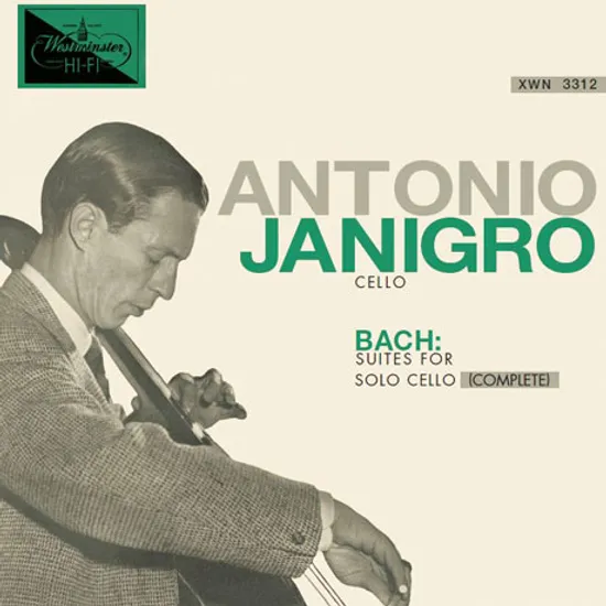 BACH: SUITES FOR SOLO CELLO (COMPLETE)/ ANTONIO JANIGRO [안토니오 야니그로: 바흐 무반주 첼로 전집]