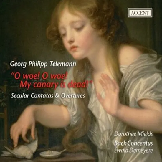 O WOE! O WOE! MY CANARY IS DEAD: SECULAR CANTATAS & OVERTUES/ DOROTHEE MIELDS, BACH CONCENTUS