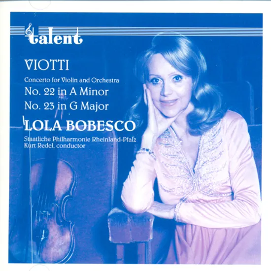 CONCERTO FOR VIOLIN AND ORCHESTRA NO.22 & 23/ LOLA BOBESCO [롤라 보베스코: 비오티 바이올린 협주곡]