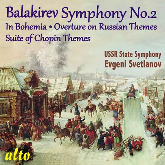 SYMPHONY NO.2, IN BOHEMIA, OVERTURE ON RUSSIAN THEMES, SUITE OF CHOPIN THEMES/ EVGENI SVETLANOV [발라키레프: 교향곡 2번, 관현악 - 스베틀라노프]