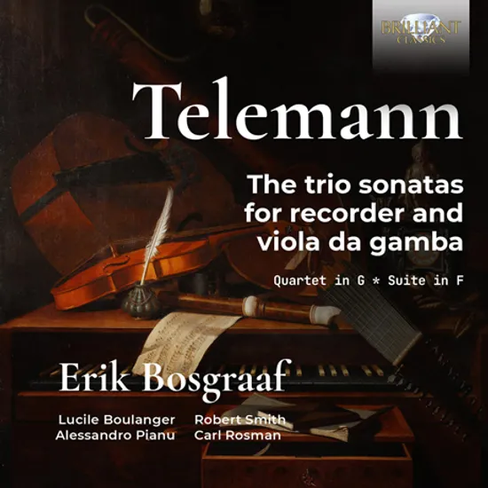 TRIO SONATAS FOR RECORDER AND VIOLA DA GAMBA/ ERIK BOSGRAAF [텔레만: 리코더와 비올라 다 감바를 위한 트리오 소나타]