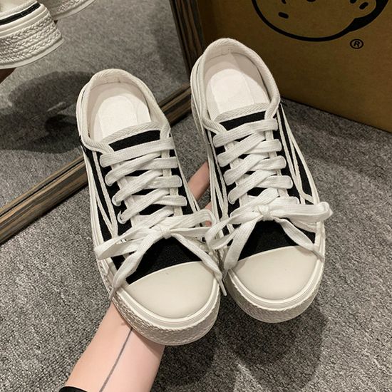 여성 베이직 뮬 스니커즈 편안한 데일리 슈즈