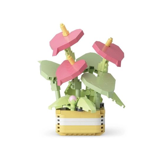 YKO 플라워 하트꽃 414피스 꽃 미니 나노블럭 조립