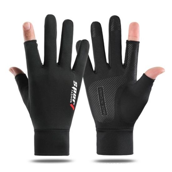 레저쿨 남성 2컷 스포츠 장갑(블랙) 냉감 등산 논슬립