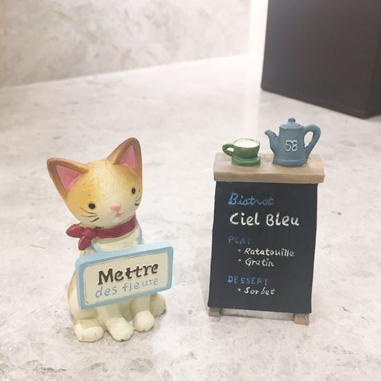 고양이 샤샤의 카페 데코 2p set