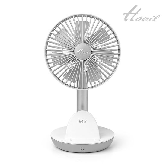 한일 휴대폰 무선충전 BLDC 사무실 탁상용 미니선풍기
