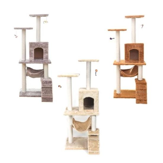 [애구애구] 고양이 캣타워 캣폴 양모4단