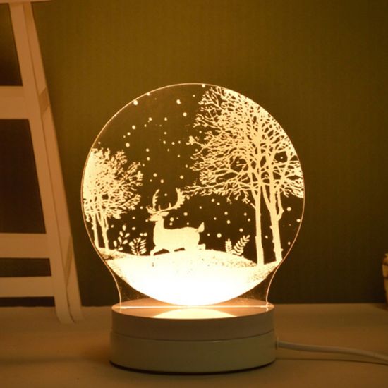 [도토로]LED 숲속의 순록 아크릴 무드등