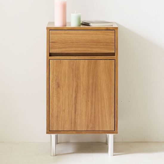 포즈 미니 침대옆 수납장 옷 거실 틈새장 2단 (착불)