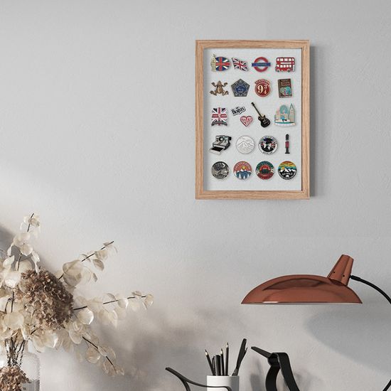 뱃지 프레임 A4 핀 뱃지 보관 소호 액자