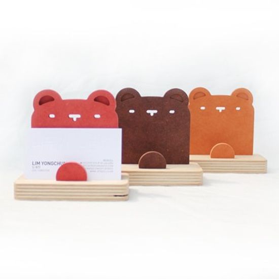 Business Card Holder-Bear 곰모양 명함꽂이