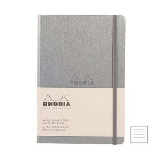 [로디아] 뷰티크 웹노트 A5 실버 (줄지).RD118607C
