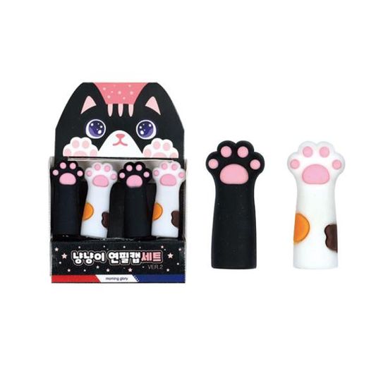 모닝글로리 냥냥이 연필캡세트 4개입
