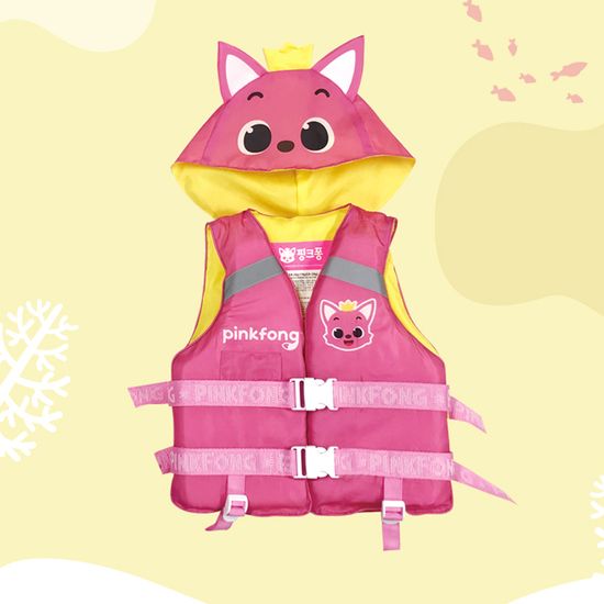 핑크퐁 구명조끼 25 kg 스윔 물놀이 라이프 자켓