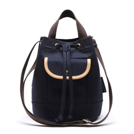 아날로그무드 프리뷰 버킷백 (네이비)