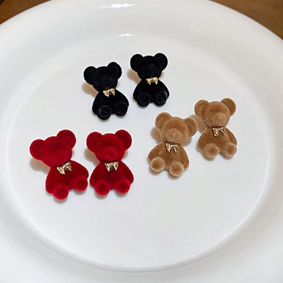 진주 리본 하트 곰돌이 왕리본 순은 925 귀걸이 패션