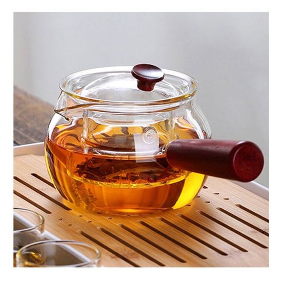 내열 유리주전자 거름망 티포트 350ml 티팟 차우리기[