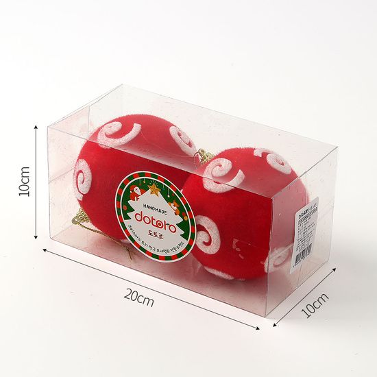 [도토로]핫레드 장식볼 2P(10cm) (동글이)