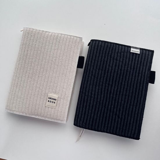 캔버스 골지 북커버 책커버 다이어리커버 A6 호보니치