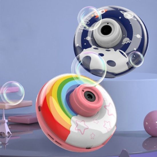 동글동글 도넛 모양 뮤직 라이트 비눗방울 버블 머신